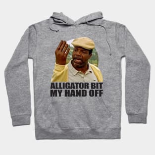 Alligator Bit My Hand Hoodie